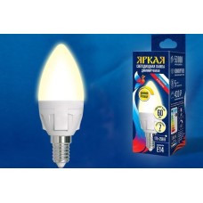 Лампочки светодиодные UNIEL (UL-00004296) LED-C37 7W/3000K/E14/FR/DIM PLP01WH