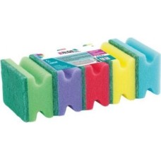 Губка PALISAD Губки для посуды профильные COMFORT, 87X65X40 мм, 5 шт.923575
