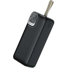 PERFEO Atomic Age 30000 mAh/LED дисплей/PD + QC 3.0/Type-C/2 USB/Выход: 5A, max 22.5W Black (PF E1478)