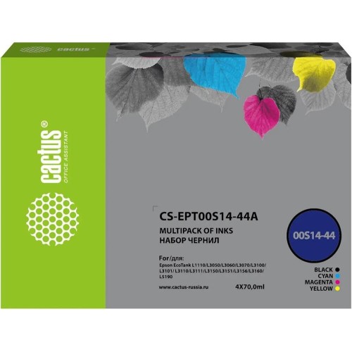 CACTUS Набор чернил CS-EPT00S14-44A 103, для Epson, 70мл, многоцветный
