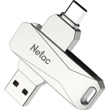 NETAC Флешка USB U782C 256ГБ, USB3.0, серебристый [nt03u782c-256g-30pn]