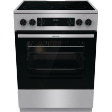 GORENJE Электрическая плита GECS6C70XC, стеклокерамика, без крышки, нержавеющая сталь