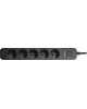 сетевой фильтр PERFEO (PF_C3966) POWER STREAM - 5 роз - 3,0 м - черный