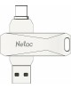 NETAC Флешка USB U782C 256ГБ, USB3.0, серебристый [nt03u782c-256g-30pn]