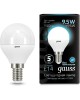 GAUSS Упаковка ламп LED E14, шар, 9.5Вт, 10 шт. [105101210]