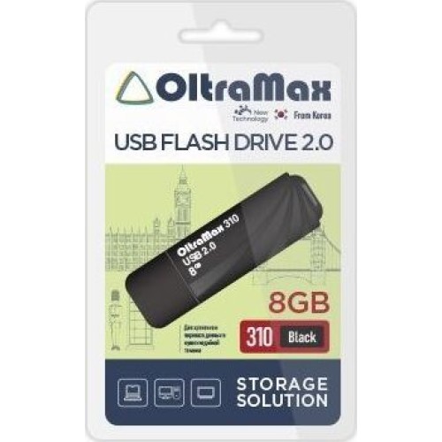 USB флэш-накопитель OLTRAMAX OM-8GB-310-Black