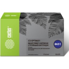 Картридж совместимый CACTUS CS-EPT8651 черный (8000стр.) для EPSON WF5190/5690