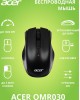 ACER Мышь OMR030 черный оптическая (1600dpi) беспроводная USB (3but)