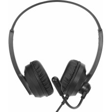 OKLICK Гарнитура HS-M500, для контактных центров, накладные, проводные, черный [1900379]