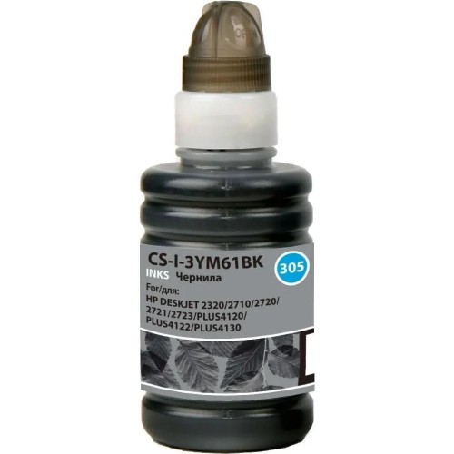 CACTUS Чернила CS-I-3YM61BK №305, для HP, 100мл, черный