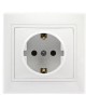 Розетка SMARTBUY (SBE-01w-16-S1-Z-c) Венера, 1-местная, белый