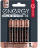 Батарейка алкалиновая ENERGY Батарейка алкалиновая Energy Ultra LR03/8B (АAА) 104979