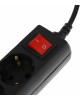 Сетевой фильтр 5BITES SP3B-518 GARDA - 3 роз - 1,8 м - черный
