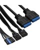 EXEGATE EX286429RUS Корпус Minitower BA-309U2 (mATX, без БП, 1*USB+2*USB3.0, HD аудио, черный)