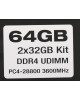PATRIOT Модуль памяти DIMM DDR4-3600 64GB (32GBx2) PVS464G360C8K