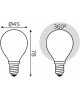 GAUSS Упаковка ламп LED E14, шар, 9Вт, 105201209-D, 10 шт