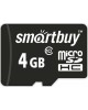Карта памяти SMARTBUY (SB4GBSDCL10-01) MicroSDHC 4GB Class10 + адаптер