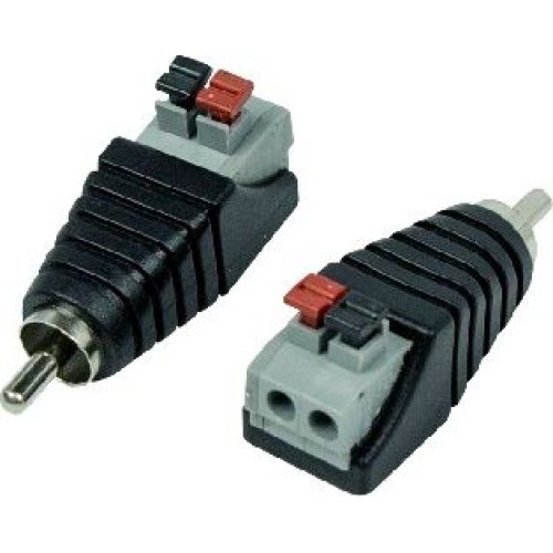Разъем REXANT (14-0413-2) РАЗЪЕМ ШТЕКЕР RCA С БЫСТРОЗАЖИМНОЙ КОЛОДКОЙ (БЛИСТЕР)