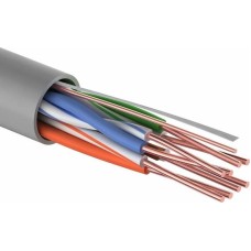 Витая пара PROCONNECT (01-0043-2) LIGHT UTP 4PR 24AWG, CCA, CAT5E, PVC СЕРЫЙ, 305 М