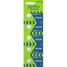 Батарейки PERFEO (PF_C4993)CR1216/5BL LITHIUM CELL