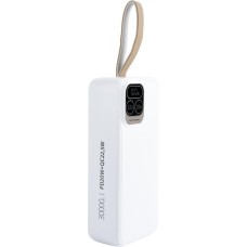 PERFEO Atomic Age 30000 mAh/LED дисплей/PD + QC 3.0/Type-C/2 USB/Выход: 5A, max 22.5W White (PF E1477)