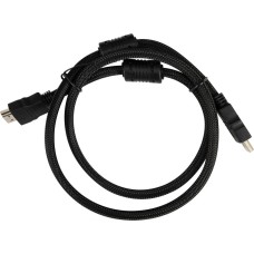 BURO Кабель аудио-видео HDMI (m)/HDMI (m) 1м. феррит.кольца позолоч.конт. черный (HDMI-V1.4-1MC)