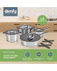 DOMFY Набор посуды Home Grigio, 10 предметов