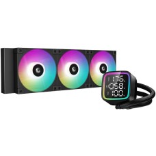 DEEPCOOL Система водяного охлаждения LP240 ARGB Soc-AM5/AM4/1200/1700/1851 черный 4-pin 38.71dB Al LCD 300W 1410gr Ret (R-LP240-BKMSNC-G-1)