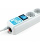 POWERCUBE Сетевой фильтр SPL(5+1)-16B-P-3М-WHITE, 3м, белый
