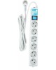 POWERCUBE Сетевой фильтр SPL(5+1)-16B-P-3М-WHITE, 3м, белый