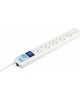 POWERCUBE Сетевой фильтр SPL(5+1)-16B-P-3М-WHITE, 3м, белый