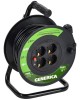 IEK Удлинитель силовой GENERICA УК20 (WKP10-10-04-20-G) 3x1.0кв.мм 4розет. 20м ПВС 10A катушка черный
