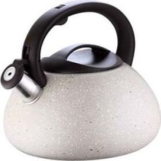 Чайник со свистком HITT H01033 Starlight 3л со св., коричневый мрамор