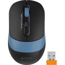 A4TECH Мышь Fstyler FB10C черный/синий оптическая 2000dpi беспров. BT/Radio USB 4but (FB10C ASH BLUE)