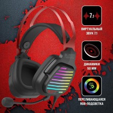 A4TECH Гарнитура игровая Bloody G560, для компьютера, мониторные, проводные, черный / красный [g560 sports red]