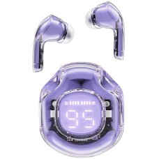 ACEFAST Беспроводные наушники T8 Crystal color bluetooth earbuds. Цвет: синевато-фиолетовый