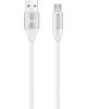 USB кабель HARPER SCH-330 WHITE (MICRO-USB, 1м, оплетка силикон)