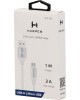 USB кабель HARPER SCH-330 WHITE (MICRO-USB, 1м, оплетка силикон)