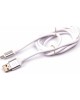 USB кабель HARPER SCH-330 WHITE (MICRO-USB, 1м, оплетка силикон)