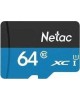 Карта памяти NETAC 64Gb MicroSD P500 + SD адаптер (NT02P500STN-064G-R)