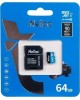 Карта памяти NETAC 64Gb MicroSD P500 + SD адаптер (NT02P500STN-064G-R)