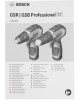 BOSCH Дрель-шуруповерт GSB 12V-30, 2Ач, с двумя аккумуляторами [06019g9100]