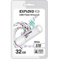 USB флэш-накопитель EXPLOYD 32GB 570 белый [EX-32GB-570-White]