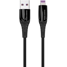 Кабель MORE CHOICE (4620202550019) K35i USB 2.4A для Lightning 8-pin силикон - 1м Black