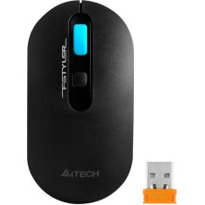A4TECH Мышь беспроводная Fstyler FG20, радио, оптическая, USB, 2000dpi, пепельный и синий [fg20 ash blue]