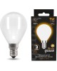 GAUSS Лампа светодиодная Filament 105201109 9Вт цок.:E14 шар 220B 3000K св.свеч.бел.теп. (упак.:10шт)