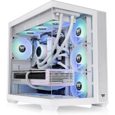 THERMALTAKE Корпус View 380 TG ARGB Snow белый без БП ATX 6x120mm 2x140mm 1x200mm 2xUSB3.0 audio bott PSU