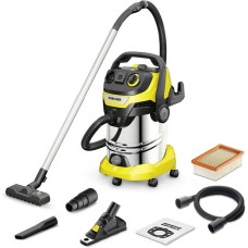 KARCHER Строительный пылесос WD 6 P S V-30/6/22/T + DDC (YSY) 1300Вт (уборка: сухая/сбор воды) желтый