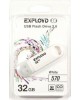 USB флэш-накопитель EXPLOYD 32GB 570 белый [EX-32GB-570-White]