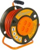 Удлинители GLANZEN EB-50-008, на катушке, б/з, 4 роз - 50м